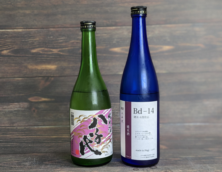 サケタクで届いた「純米酒 八千代」と「八千代 Bd-14」