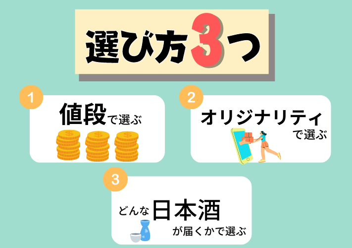 日本酒サブスクで失敗しない選び方3つ
